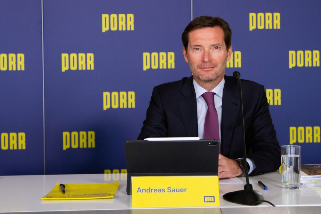 Andreas Sauer CFO . PORR AG