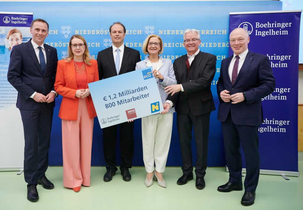 Boehringer Ingelheim: 1,2 Milliarden Euro und über 800 neue Arbeitsplätze in NÖ