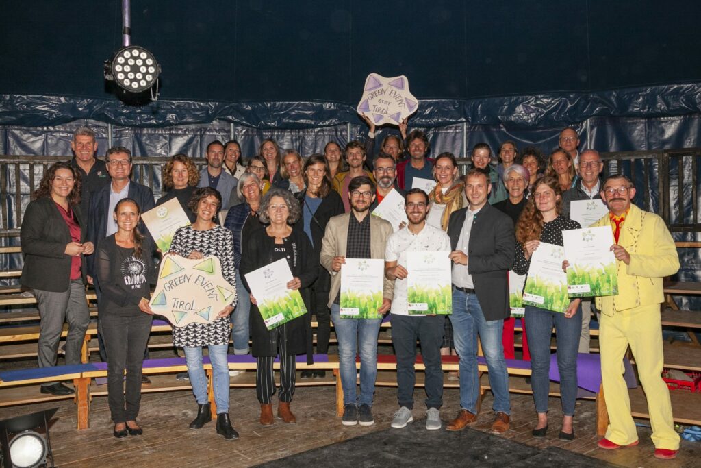 16 Green Events Tirol ausgezeichnet Klimabündnis und Umwelt Verein Tirol