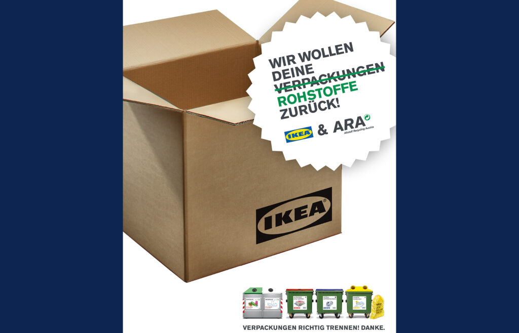 ARA startet neue Awareness-Kampagne mit Wirtschafts-Partnern Ikea
