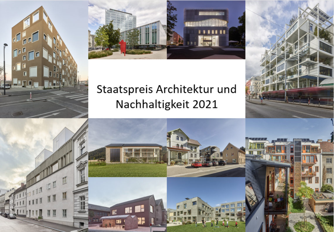 Vier Vorzeigeprojekte erzielen Staatspreis Architektur und Nachhaltigkeit 2021 Klimaschutzministerium