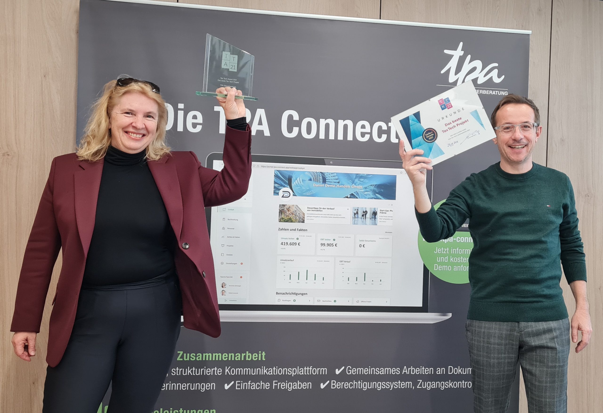 TPA Steuerberatung erzielt Tax Tech Award für „TPA Connect App“