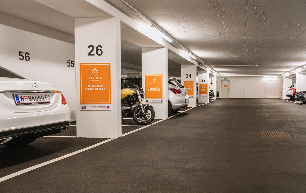 PAYUCA Smart Parking App zeigt mehr als 70 Garagenstandorte in Wien