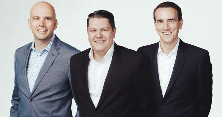 Die neue Dreierspitze der Neuroth-Gruppe: CFO Michael Paul, CEO Lukas Schinko und COO Jürgen