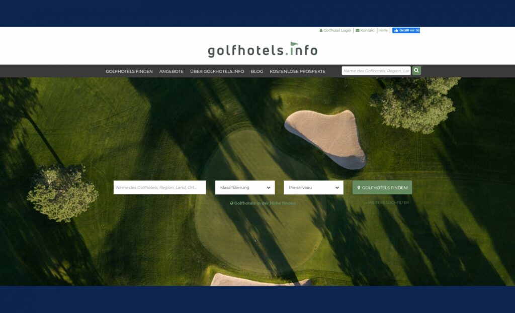 Mehr als 700 Golfhotels auf einen Blick golfhotels.info