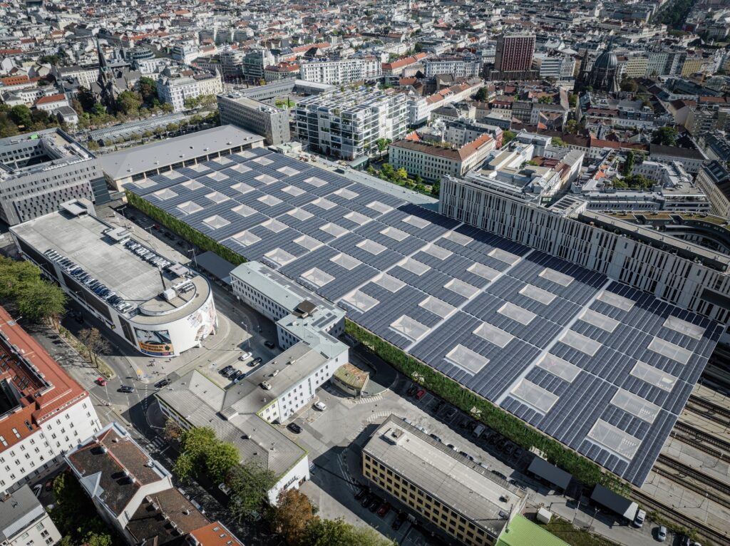 Grünstrom-Projekt der ÖBB: Größte innerstädtische Photovoltaikanlage in Wien