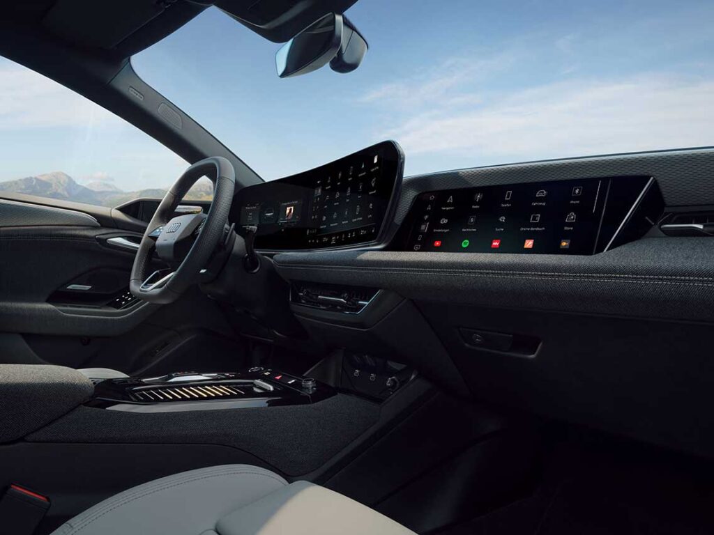 Der Audi A6 Avant e-tron – Für die Zukunft gemacht. Mit dem Audi A6 Avant e-tron führt Audi eine neue Ära der Elektromobilität ein: ein vollelektrischer Kombi, der in Leistung, Technologie und Reichweite neue Maßstäbe setzt. Das Design bleibt vertraut, während die Technik zukunftsweisend ist.