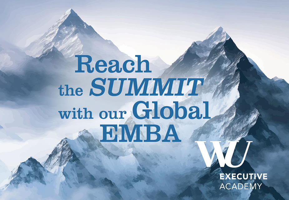 Der Weg an die Spitze beginnt hier – mit dem Global Executive MBA der WU Wien