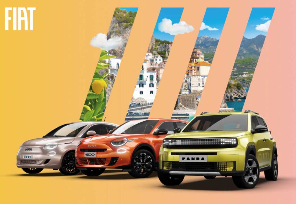 La Dolce Vita für Ihr Business beginnt mit FIAT. Profitieren Sie von maßgeschneiderten Business-Konditionen, attraktiven Leasingraten und einem Service, der auf Ihre Anforderungen zugeschnitten ist. Zum Beispiel: Den neuen Grande Panda Hybrid