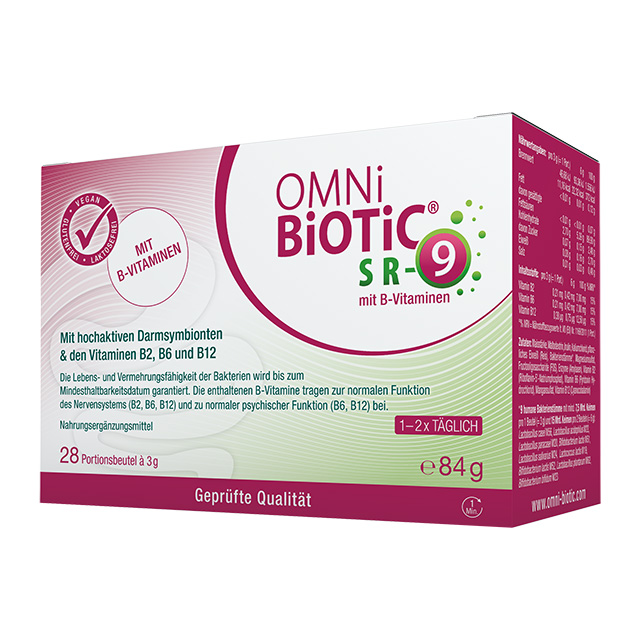 Daher ist besonders in intensiven Phasen und bei psychischer Beanspruchung die Ergänzung der Darmflora mit wissenschaftlich ausgewählten Bakterienstämmen sinnvoll – sowohl für Erwachsene als auch Kinder. Für ein gutes Bauchgefühl in fordernden Zeiten!

OMNi-BiOTiC® STRESS Repair