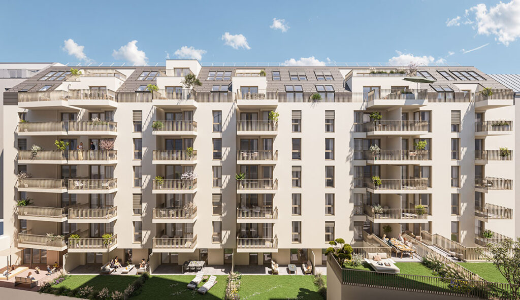 Augasse 17 – Zentrale Lage trifft zukunftssichere Wohnqualität
Mitten im begehrten 9. Wiener Gemeindebezirk entsteht in der Augasse 17 ein modernes Neubauprojekt, das urbanes Leben, nachhaltige Bauweise und durchdachte Grundrisse perfekt vereint. In einer ruhigen Wohnstraße gelegen, profitieren zukünftige Bewohner von einer hervorragenden Infrastruktur und einer erstklassigen öffentlichen Anbindung. Insgesamt entstehen 81 freifinanzierte Eigentumswohnungen mit Wohnflächen zwischen 39 und 163 m². 