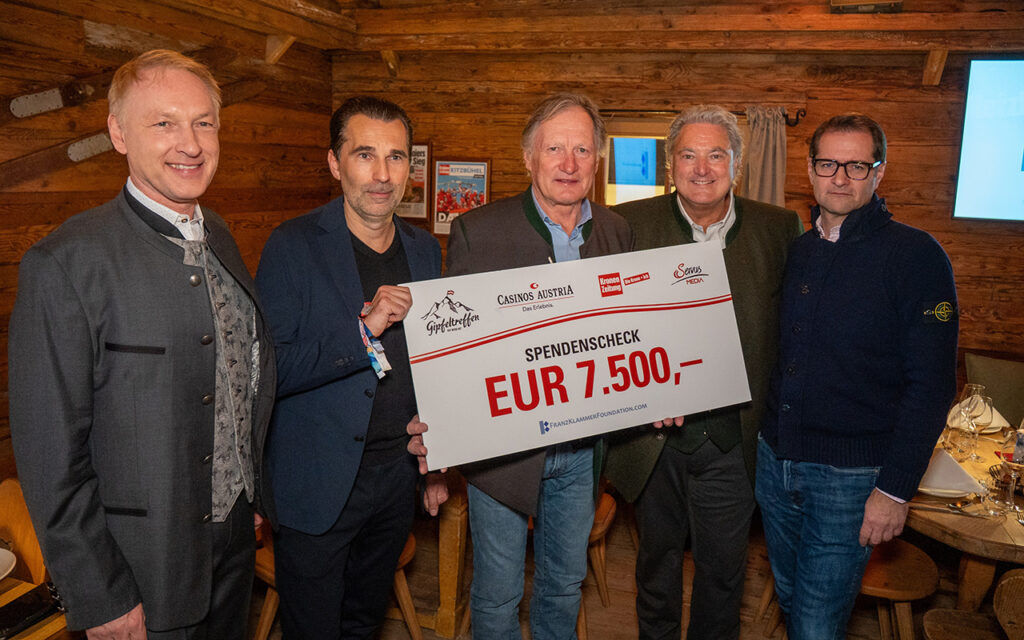Kitzbühel 2026: Großzügige Spende für die Franz Klammer Foundation