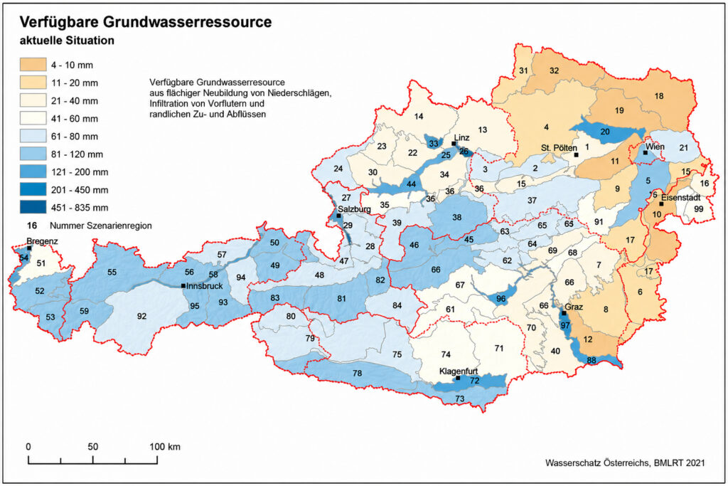 Österreichs Grundwasser unter massivem Einfluss des Klimawandels