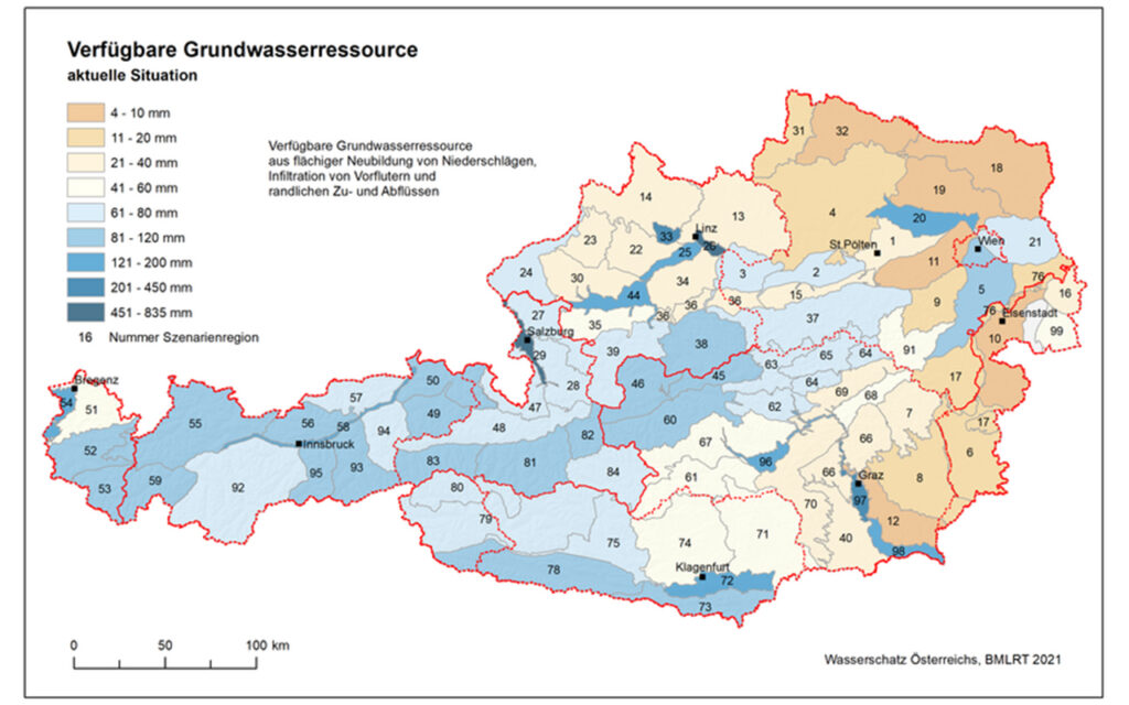 Österreichs Grundwasser unter massivem Einfluss des Klimawandels