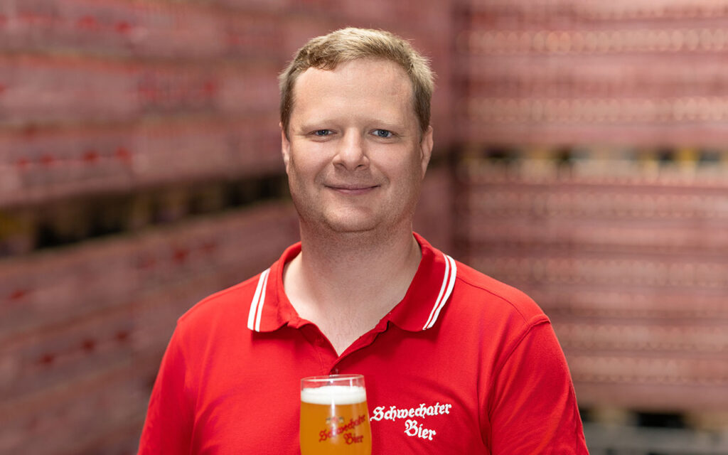 Schlüsselübergabe in der Brauerei Schwechat